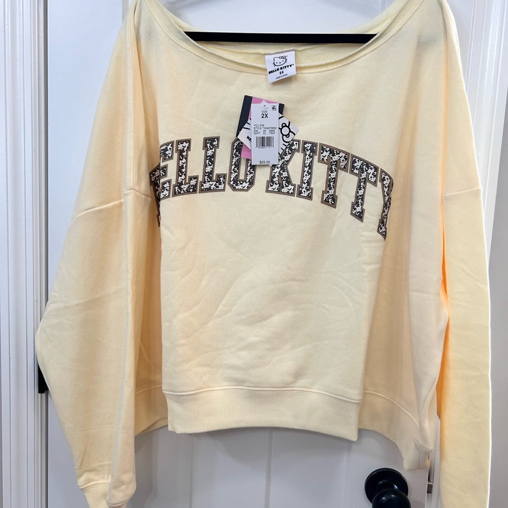 Hello Kitty Yellow Sweatshirt - Picture 2 of 4